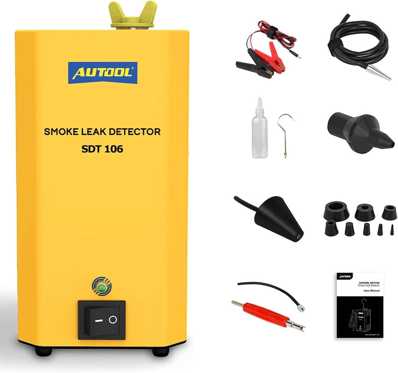 Smoke Machine Automotive Leak Detector,Evap Vacuum Smoke Diagnostic Tester,Pipeline Fuel Leakage Detector Compatible with 12V Vehicles O2371