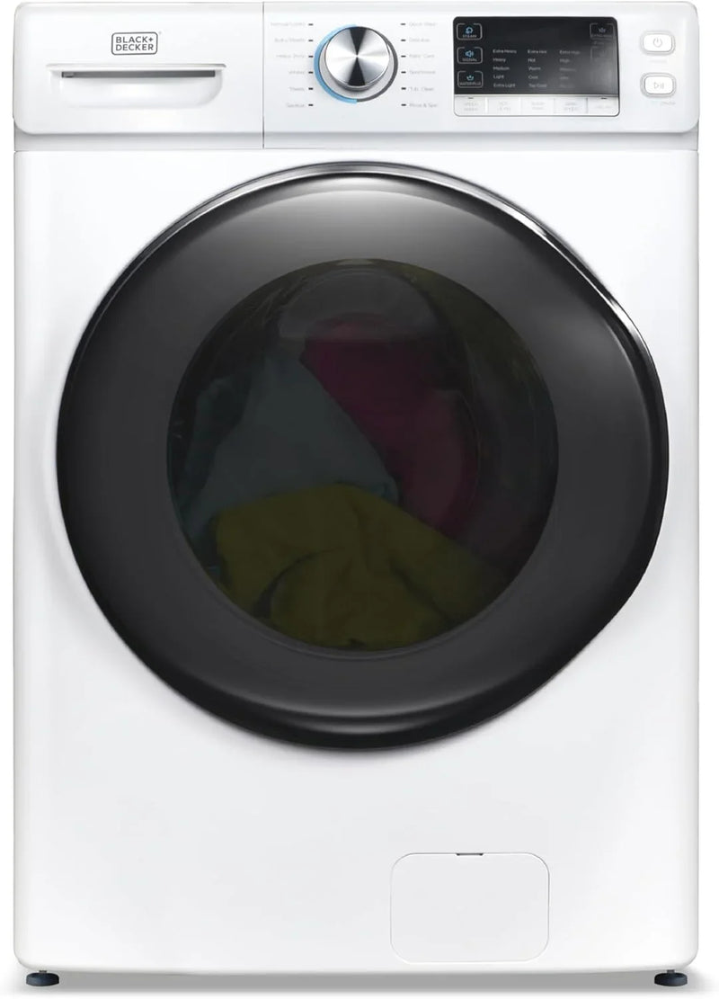 0.9 Cu. Ft. Portable Washer, 6.6 lb. Capacity Washing Machine for Homes & Apartments, 5 Wash Cycles, Quick Connect Sink Adapter and Drain Hose Included, Transparent Lid, BPWM09W, White H36