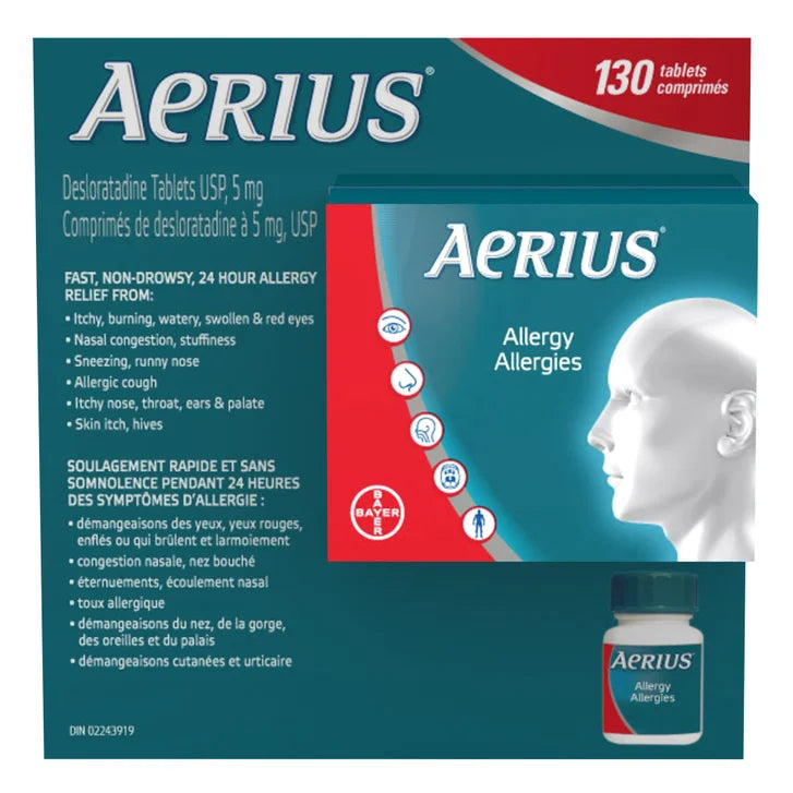 Aerius Allergy Relief, 130 Tablets U2033