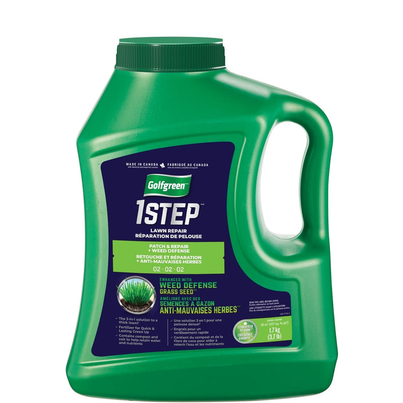 1-Step Patch & Repair + Weed Defense 02-02-02 Grass Seed, 1.7-kg K9205