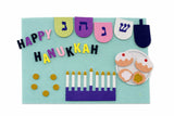 "Happy Hanukkah" Felt Interactive Activity Play Board Kit, 30-pc, for Hanukkah
