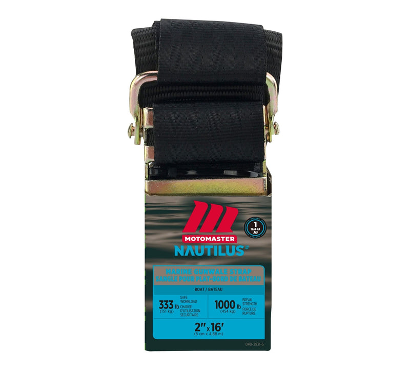 1,000-lb Marine Gunwale Strap, Fully Adjustable, 2-in x 16-ft J4505