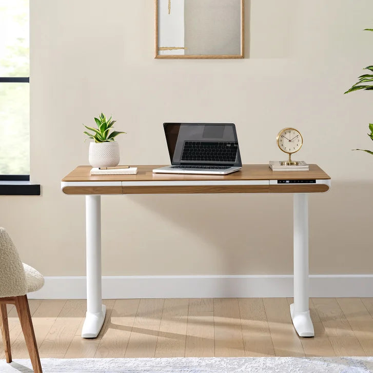 Nico Case 117 cm (46.1 in.) Height Adjustable Lift Desk, White Frame Y813